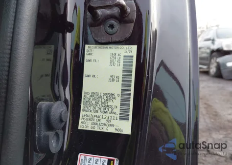 2010 Nissan Altima 2.5 S z USA, uszkodzony, nr VIN 1N4AL2EP4AC123111